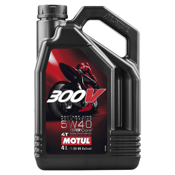Motul - 104115 - 300V 4T Competition Synthetic Oil 5W-40 4-Liter
