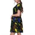thumbnail image 2 of Balery Game Play Vestidos sueltos de manga corta para mujer, vestidos de verano 2025, vestidos casuales de corte A con vuelo., 2 of 6