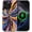 Bold Celestial Stars Colourful, variant on Case for iPhone 15 Pro Max [Compatible with MagSafe], Matte Soft Silicone and Hard PC Anti-Scratch Shockproof Protective 2-in-1 Case for Women Men - Vintage Sun Eye Charm Collage