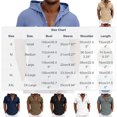 thumbnail image 3 of Men's Casual Short Sleeve Hooded Shirt with Button Front and Chest Pocket, 3 of 6