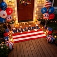 thumbnail image 4 of Patriotic Door Mat - 4th of July Doormat - Independence Day Decorative Rug - Non Slip Outdoor Indoor Entryway Floor Mats - 4th of July Patriotic Decorations (G), 4 of 6
