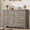 Antique Gray, variant on Tzou Rustic Wide 6 Drawer Dresser for Bedroom, Farmhouse Wooden Chest of Drawers, Freestanding Storage Cabinet for Closet, Nursery, or Living Room, Bedroom Furniture Set