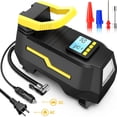 thumbnail image 1 of Compresor de Aire Portátil para Llantas de 12V con Medidor Digital de 150 PSI y Luz LED Ideal para Auto Moto Bicicleta y Pelotas, 1 of 7