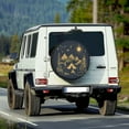 thumbnail image 2 of Yuyamidu Camp Print Tire Cover Moon Spare Wheel Protectors Mountain Spare Wheel Tire Cover with Elastic Band Universal Fit for Trailer Truck Campers, 2 of 5