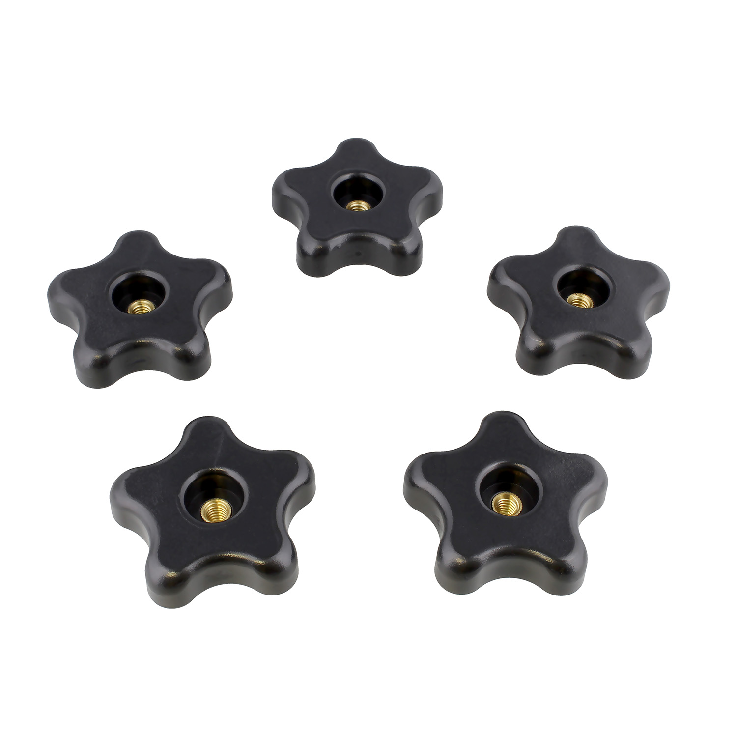 DCT Star Knobs 5Pack Clamping Knob Threaded Knobs T Knob Jig Knobs