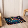 thumbnail image 6 of Note Non-Slip Polyester Kitchen Mat Door Rugs Indoor Rug, Machine Washable, 6 of 6