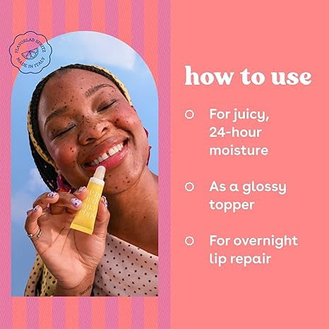 eos Limited Edition 24H Moisture Super Balm - Strawberry Limoncello - 0.35 fl oz