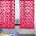 thumbnail image 3 of Steadline 2-Pack Butterfly Embroidered Thread Curtain with Decorative Fringe - Sheer Partition Door Curtain for Living Room and Bedroom Background Decor, 3 of 5