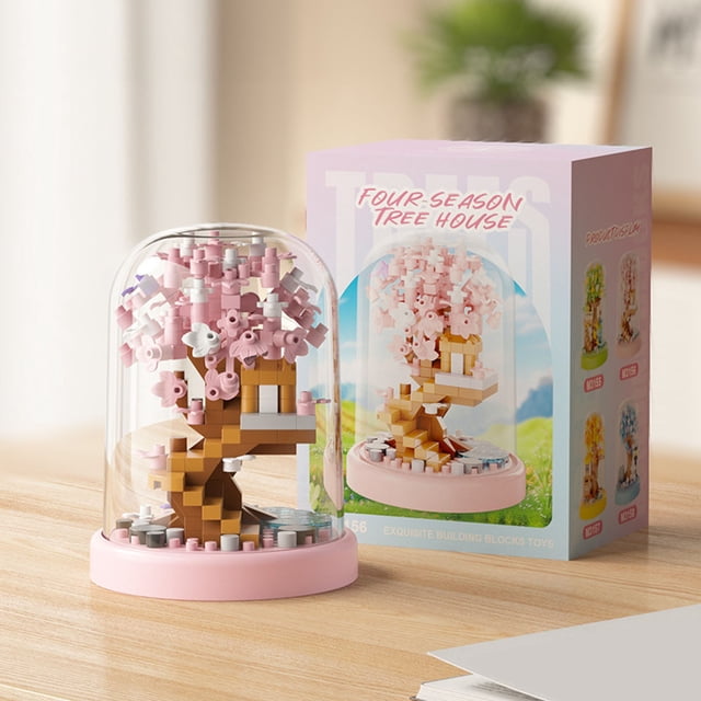 BotaniNest Seasonal Desktop Ornament — Wooden Puzzle Arrangement For Home Décor And Idea