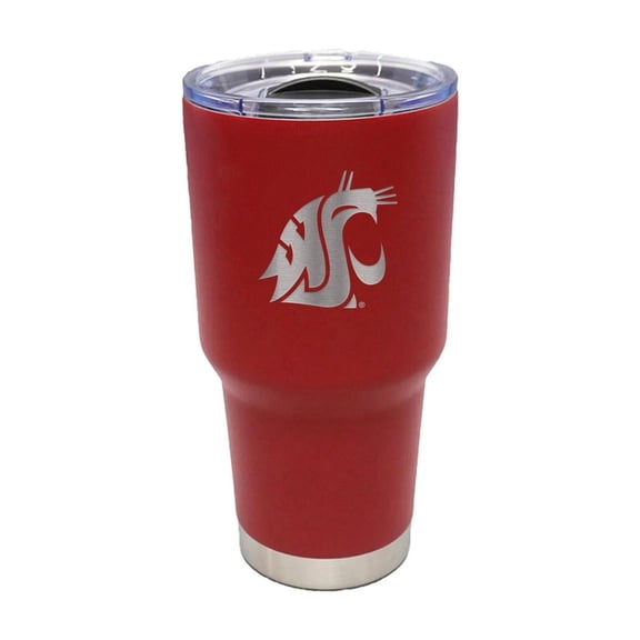 NCAA Washington State Cougars 30 ounce Stainless Steel Tumbler in Team Color with Team Logo