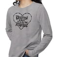 thumbnail image 2 of Prettiest Girl in the Morgue Long Sleeve Shirt Unisex 4X-Large Grey, 2 of 5