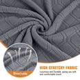thumbnail image 5 of KINCAM Recliner Chair Cover 3-Pieces, Soft Stretch Recliner Slipcover with Armrest Covers Daily Furniture Protection, Dark Gray, 5 of 9