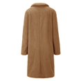 thumbnail image 5 of Women Winter Long Cardigan Overcoat Lapel Casual Slim Outwear Jacket Cozy Warm Soft Lightweight Comfortable Outerwear, 5 of 8