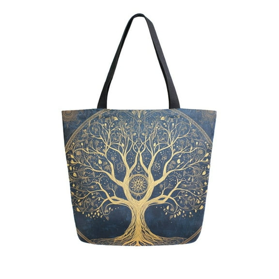 DIXRUYEE Tote Bag Women Weekender Travel Bag Shoulder Handbag Tree Of Life in Harmony Printed