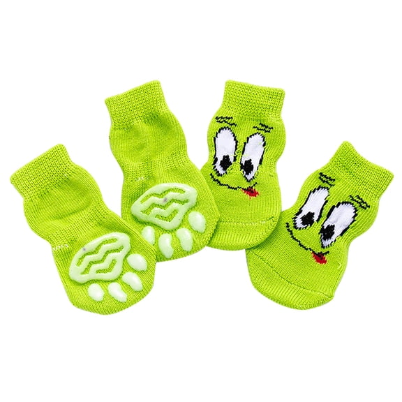 Clearance Sale! Dog Socks, Pet Socks, Anti-Scratch And Anti- Socks, Suitable For Small And Medium Pets Plush Shoes Birthday Gift For Pet Dog Cat L