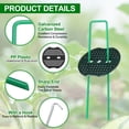 thumbnail image 3 of 25 Pack Garden Stakes, 6" 11 Gauge  U-Type Turf Stake with Gasket&Hook, 3 of 7