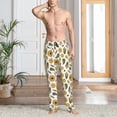 thumbnail image 2 of Sikiie Cartoon Corn Pumpkin Sunflower Pajama Pants Men, PJ Bottoms, Sleep & Lounge Pants-Large, 2 of 6