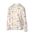 thumbnail image 2 of Pofeuu Tropical Fruit Print Sun Protection Outdoor Lightweight Full Zip UV Cooling Hoodie Long Sleeve Summer Clothing for Outdoor Hiking-X-Large, 2 of 5