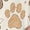 Brown Dog Paw, variant on Retro Camo Hunting Brown Medical Uniform Set for Women, V-Neck Scrub Top & Stretch Pant, Plus Size S-5XL with Pockets