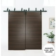 Sliding Closet Barn Bypass Doors Planum 0010 Chocolate Ash Sturdy