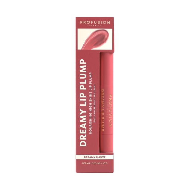 Profusion Cosmetics | Dreamy Lip Plump Gloss, Dreamy Mauve , 0.05 oz, 1 Count