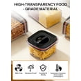 thumbnail image 4 of Airtight Food Storage Containers with Lids - Furein 6Ppcs Plastic Kitchen & Pantry Organizers Canister Set for Flour, Sugar, Dry Food | BPA-Free Kitchen Storage Containers, 4 of 7