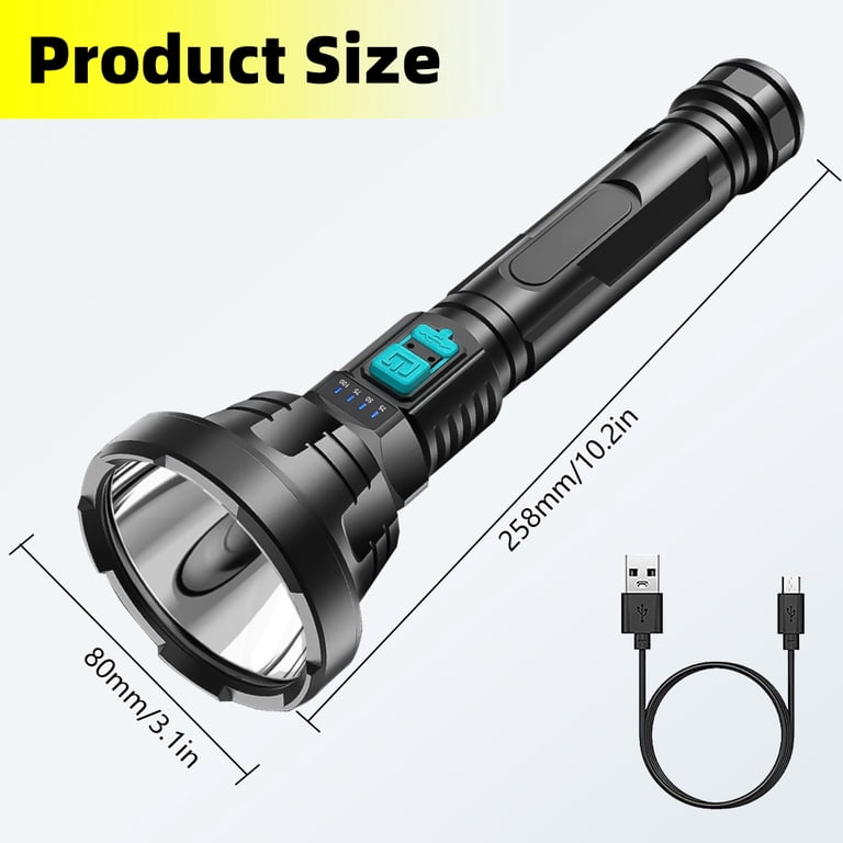 brightest f rechargeable waterproofighting flashlight Esgreen 100000 High Lumen with Mini UV 365nm Light 18650/CR123A battery compatible SKYFIRE Brightest Flashlights High Lumens