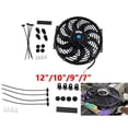 thumbnail image 4 of 12V 80W 10 inches Push/Pull Electric Radiator Intercooler Slim Fan Engine Cooling Kit, 4 of 6