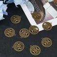 thumbnail image 4 of 30Pcs Tree of Life Charms Moon Goddess Charms Alloy Charm Hollow Pentagram Moon Charm Bronze Pagan Pendant for Bracelet Necklace Jewelry Making Hole: 3mm diy, 4 of 6