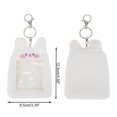 thumbnail image 3 of Unique Bargains 1 Pc ID Badge Holder Plush Keychain Card Holder White, 3 of 5