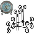 thumbnail image 1 of Plate Stand, 2 Pack 6 Inch Plate Holder for Display, Black Foldable Iron Table Easel for Picture Book Photo Frame Decorative Plate, 1 of 7