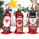 thumbnail image 4 of Funda de punto de Papá Noel para botella de vino, alce, muñeco de nieve, vino tinto, champán, paño para botella, decoración de Feliz Navidad, Feliz Año Nuevo, 2024, 4 of 5