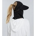 thumbnail image 5 of Women Wide Brim Face Mask Sun Hat Detachable Neck Face Flap Ponytail UV Protection Visor Hat Garden Fishing Hiking, 5 of 5