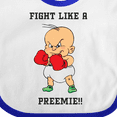 thumbnail image 4 of Inktastic Nicu Fight Like a Preemie Baby Boxer Boys or Girls Baby Bib, 4 of 4