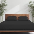 thumbnail image 4 of Emircey 3 Piece Bamboo Sheets Set (1 Fitted Sheet + 2 Pillowcases) - Soft,Breathable, Cooling Bedding for Homeand Dorm, Fits Mattress upto 12", 4 of 10
