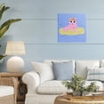 thumbnail image 2 of Stupell Industries Summer Pool Float Cat Canvas Wall Art design by Krissy Mast, 17 x 17, 2 of 7