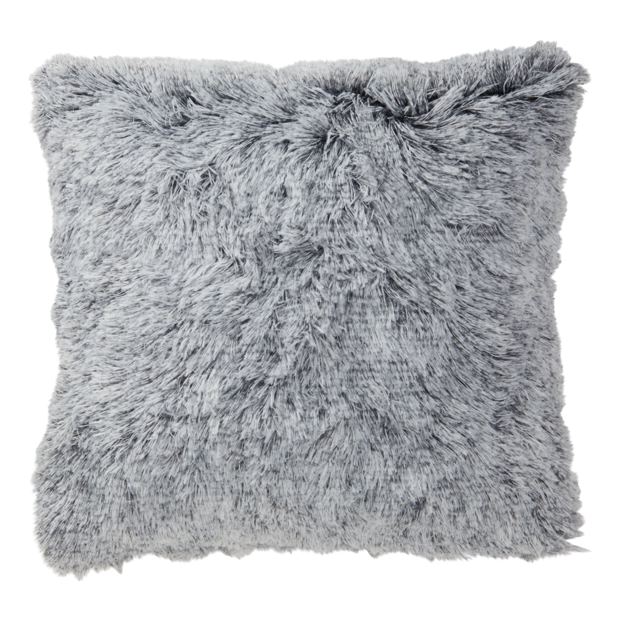 クッション・座布団 Faux Fur Pillow Grey Furry Decorative Faux Fur Throw Pillow Covers for Home Decor