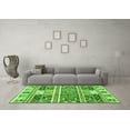 thumbnail image 3 of Ahgly Company Indoor Rectangle Abstract Green Modern Area Rugs, 2' x 3', 3 of 4