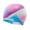 Pink/Purple, variant on TYR Youth Tie Dye Silicone Swim Cap Red/White/Blue