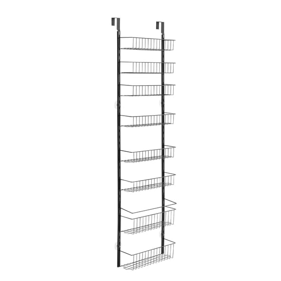 9-Tier Over the Door Pantry Organizer Hanging Storage Rack - Adjustable Kitchen Shelf for Spices, Snacks & More | Space-Saving
