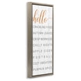 thumbnail image 2 of Stupell Industries Rustic Lodge Hello Fall Favorites Phrases Brown Floating Frame Canvas Art, 11 x 25, by Jessica Mundo, 2 of 7