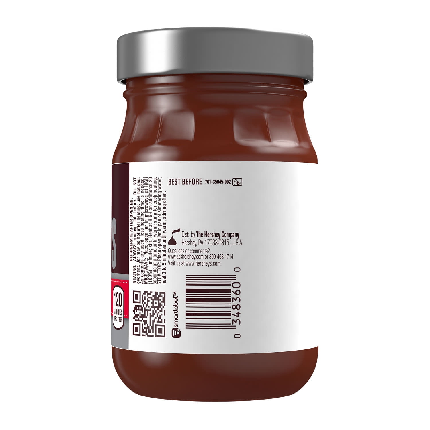 Hershey's Hot Fudge Sauce Topping, Jar 12.8 oz