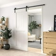 thumbnail image 5 of WINSOON 6FT Single Sliding Barn Door Hardware Track Kit Black Finish Basic I Style, 5 of 7