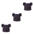 thumbnail image 3 of Minnieouse Gorro y esponjoso con bolas de pompones, tocado a la moda, gorros de buena retención de calor, hermoso regalo para niños, naranja, Type1 NO1 Minnieouse  CBP255440, 3 of 6