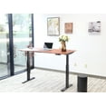 thumbnail image 2 of Electric Height Adjustable Desk, Manager Style, 30"x60", Deep Mahogany, 2 of 11