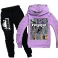 thumbnail image 2 of Niños Fortnite Manga larga Sudadera con capucha Pantalones Traje Niños Chándal Sportswear_f, 2 of 3