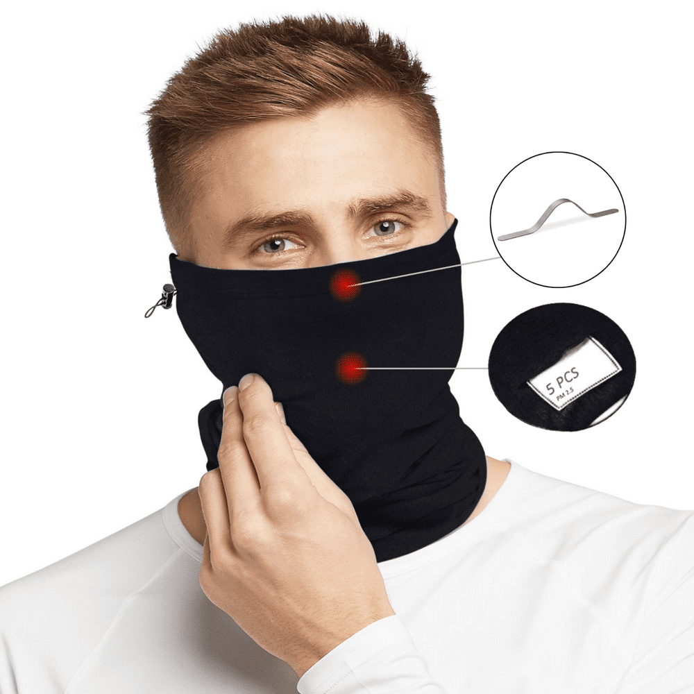 GATOR X UPF 50+ Neck Gaiter with Filter, Drawstring & Nose Clip