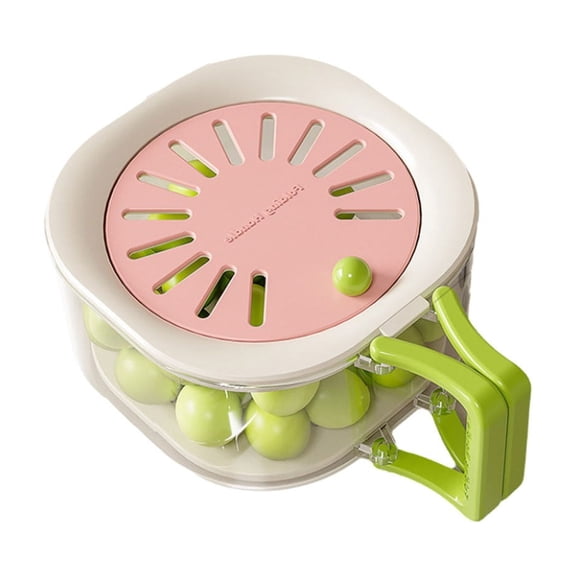 SLYNSHome Kitchen Colanders Bowl Food Strainers with Lid,Colander Draining Basket with Handle Fruit Cleaning Bowls for Salad,Vegetable Food Storage for Fridge (Pink)