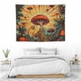 thumbnail image 3 of COMIO  Burning Sun Tapestry Mushroom Tapestry Flower Vines Tapestries Mystic Tapestry Hippie Tapestry for Home Decor Bedroom Living Room Dorm Decor, 3 of 7