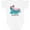 AA-White, variant on Relaxolotl- Cute Axolotl on Summer Vacation Boys or Girls Baby Bodysuit